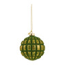 Kerstbal shiny - groen -  Ø8 cm