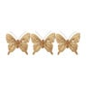 Vlinder op clip - set van 3 - 10.5x23.5x2.5 cm