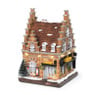 Kersthuis Xenos met licht - 12x7.8x7.8 cm