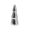 Kerstboom disco M - zilverkleurig - ø7.5x20 cm