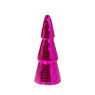 Kerstboom disco M - roze - ø7.5x20 cm