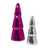 Kerstboom disco L - roze - ø11x29 cm