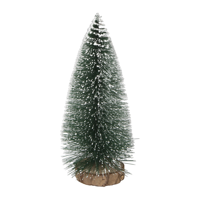 Kerstboompje deco - groen - ø9x20 cm