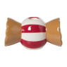 Kandelaar candy cane - rood/wit - ø7x13 cm