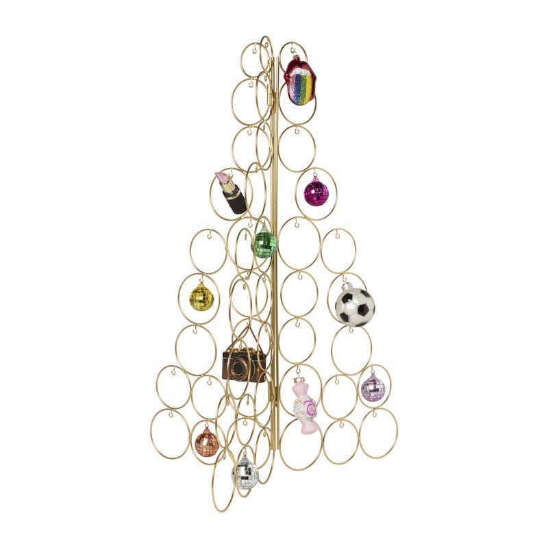 Kerstboom standaard - goudkleurig - 69x48x30 cm
