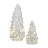 Kerstboom glas klein - LED - ø7x12 cm