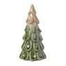 Kerstboom beeldje groot - beige/groen - ø11x21.5 cm