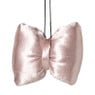 Kersthanger strik - roze - 8x9.5x1.5 cm