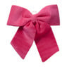 Kerststrik velvet groot - roze - 48x56 cm