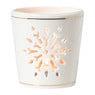 Waxinelichthouder sneeuwvlok - diverse varianten - ø7.2x7.5 cm