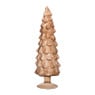 Kerstboom beeldje groot - bruin - ø8x30 cm