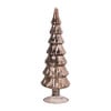Kerstboom beeldje groot - donkerbruin - ø8x30 cm
