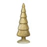 Kerstboom beeldje klein - olijfgroen - ø8x24.5 cm