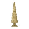 Kerstboom beeldje groot - olijfgroen - ø8x30 cm