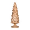 Kerstboom beeldje klein - goud -  ø8x24.5 cm