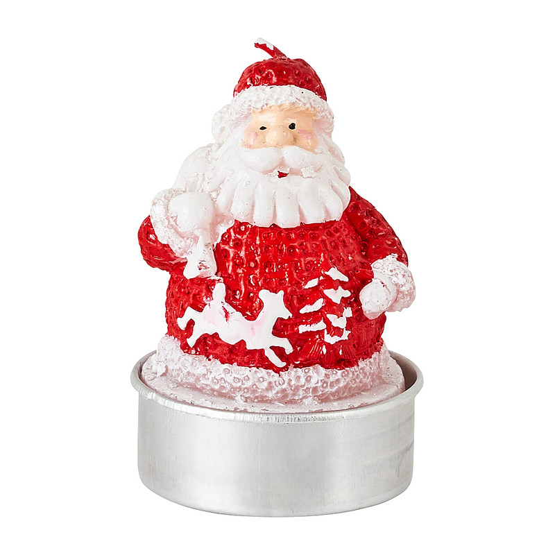 Waxinelicht santa - 4 stuks