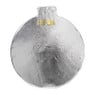 Wandhanger disco kerstbal - zilverkleurig - ø31.5 cm