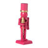 Notenkraker beeldje - roze - 12.5 cm