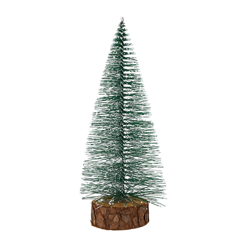 Kerstboom - groen - 15 cm 