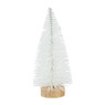 Kerstboom - wit - 15 cm 