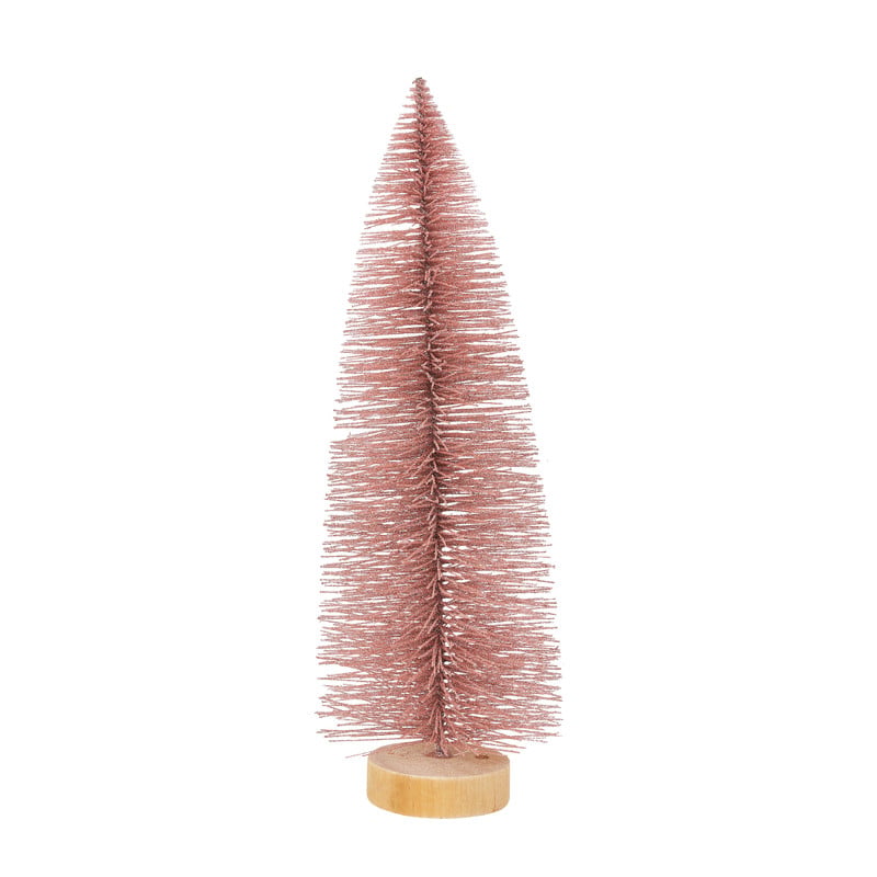 Kerstboom - roze - 35 cm 