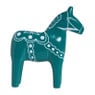 Kerstbeeldje paard - groen - 18x16x4.5 cm