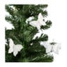 Vlinders op clip - zilverkleurig - 3 stuks