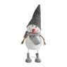 Sneeuwpop muts grijs - 30 cm