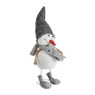 Sneeuwpop muts grijs - 30 cm