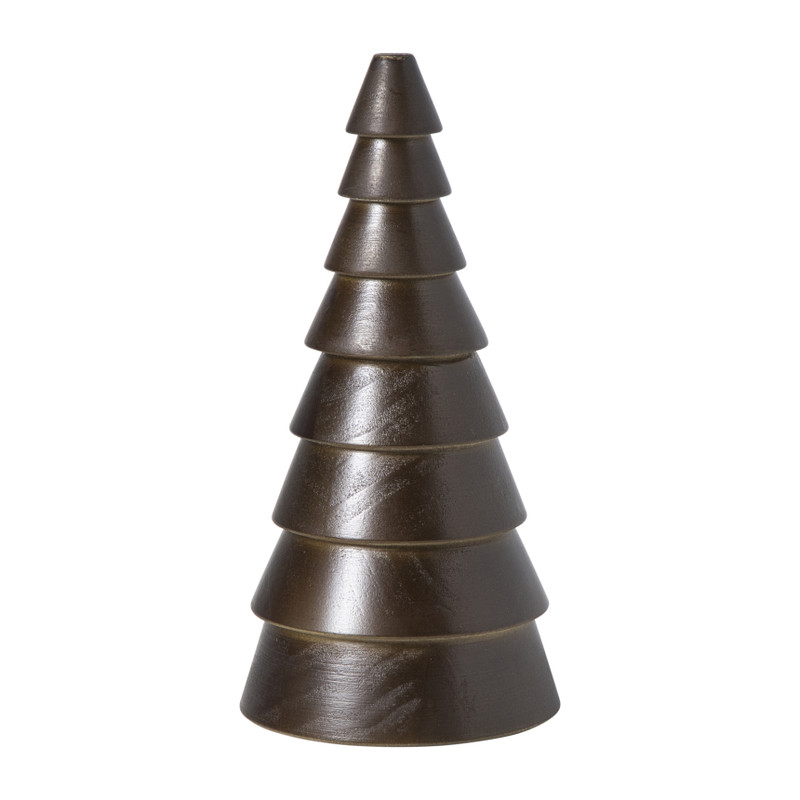 Kerstboom groot - bruin -  ø9x17.5 cm