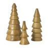 Kerstboom hout - bruin - ø5.5x15 cm