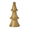 Kerstboom hout - bruin - ø4.5x10 cm