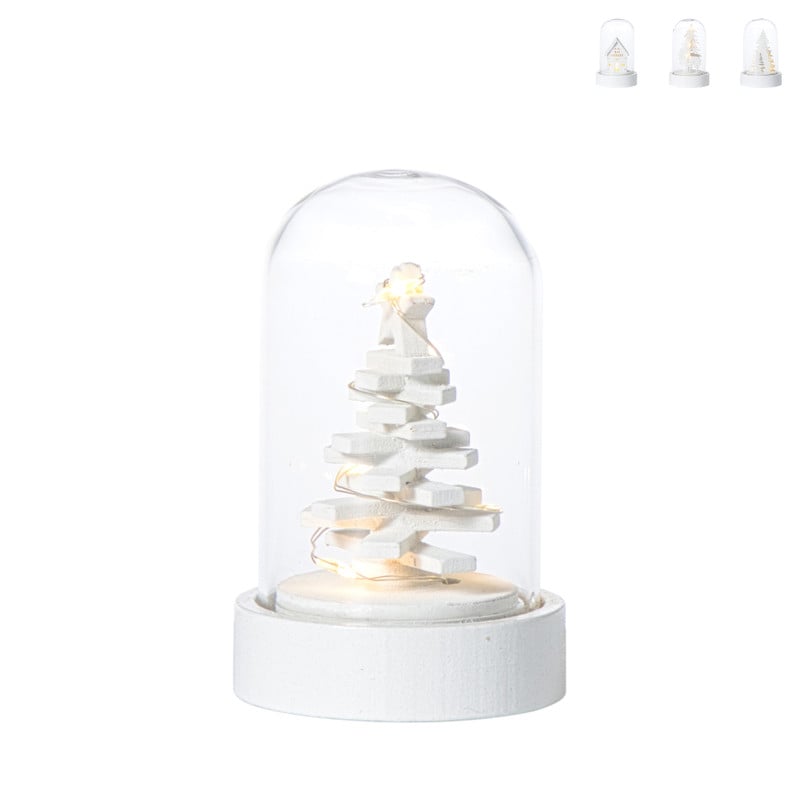 Kerststol met kerstfiguur en LED - diverse varianten