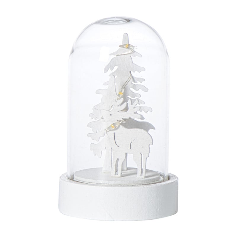 Kerststol met kerstfiguur en LED - diverse varianten