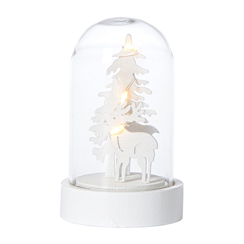 Kerststol met kerstfiguur en LED - diverse varianten