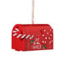 Kerst brievenbus - rood - 8.5x5.5x6 cm