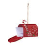 Kerst brievenbus - rood - 8.5x5.5x6 cm