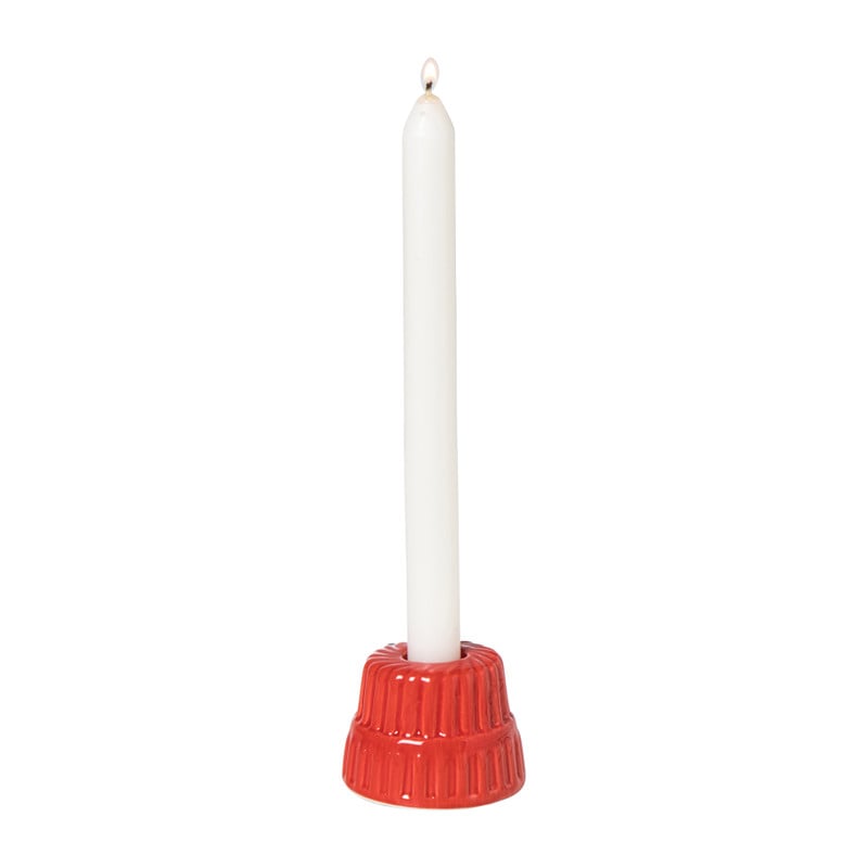 Kerst kandelaar tulband - ø7x5 cm - diverse varianten