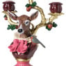 Kandelaar kerst met rendier - 30.5 cm 