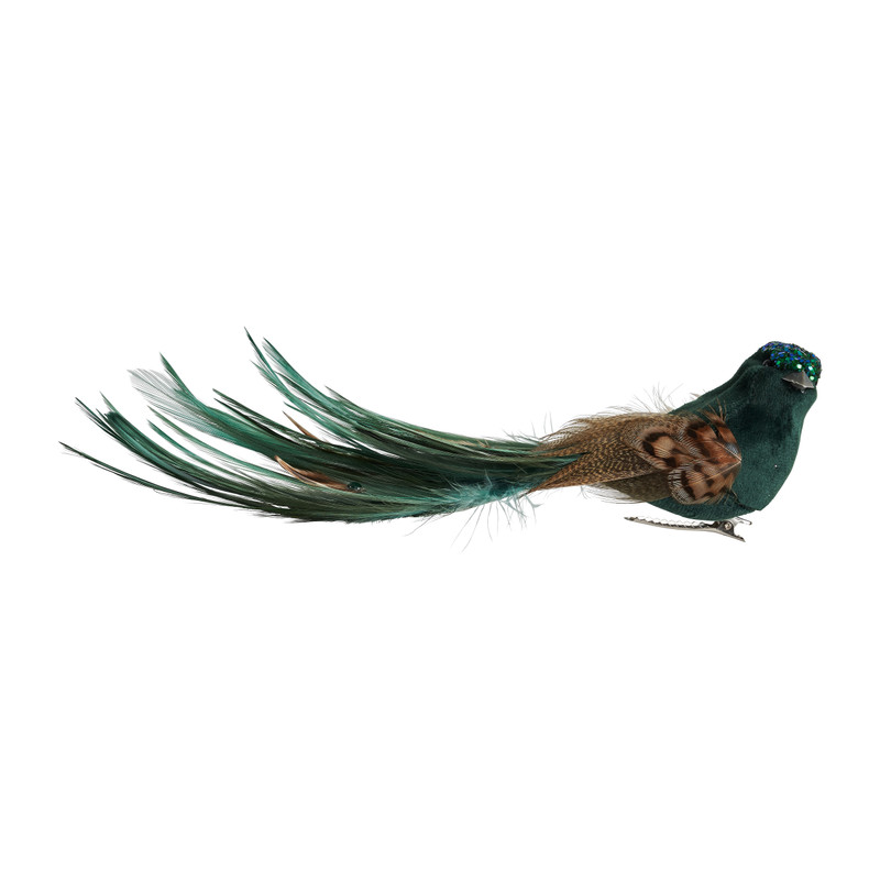Vogel op clip - groen