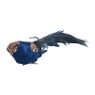 Vogel op clip - blauw - 30 cm 