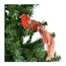 Vogel op clip - terra cotta - 30 cm