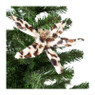 Bloem op clip leopard - 25 cm