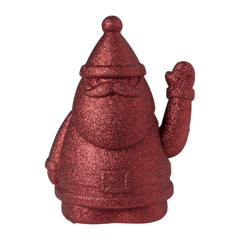 Kerstman zwaaiend - diverse kleuren - 17 cm