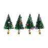 Kerstboompjes op clip - kerstballen - set van 4
