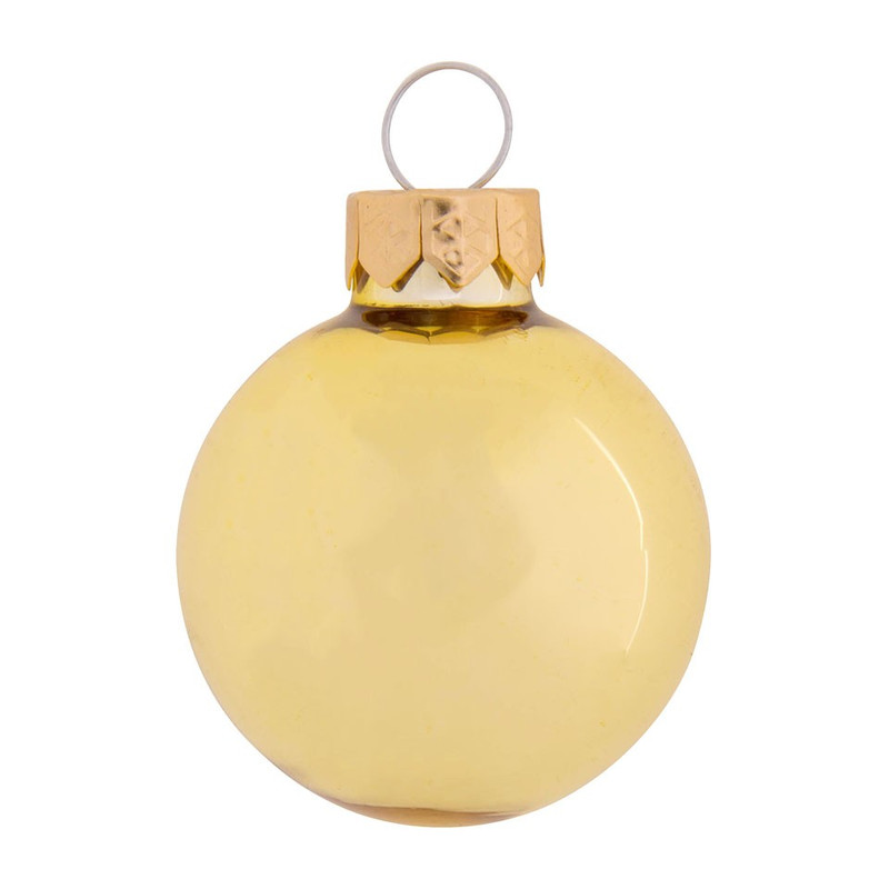 Kerstbal mini - zwart/wit/goud - set van 16