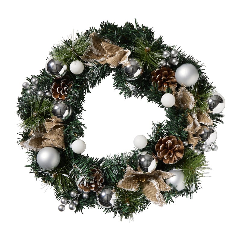 Kerstkrans dennenappels - groen - ø50 cm