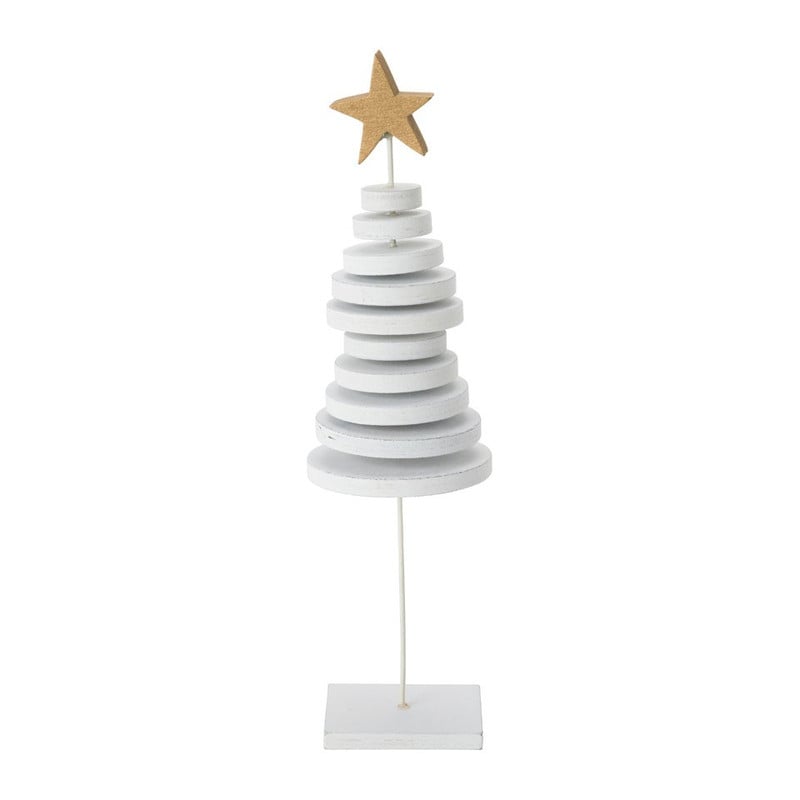 Kerstboom hout - rond - 7x26 cm