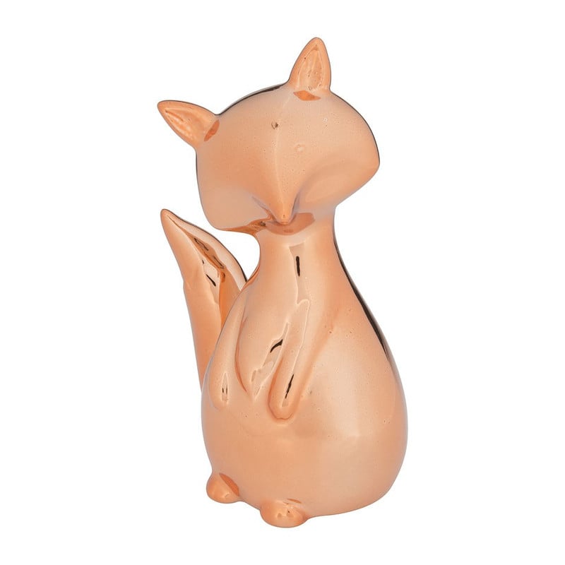 Kerstfiguur vos - 10 cm - brons