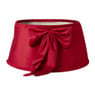 Kerstboomrok velvet strik - rood - ø50x23 cm